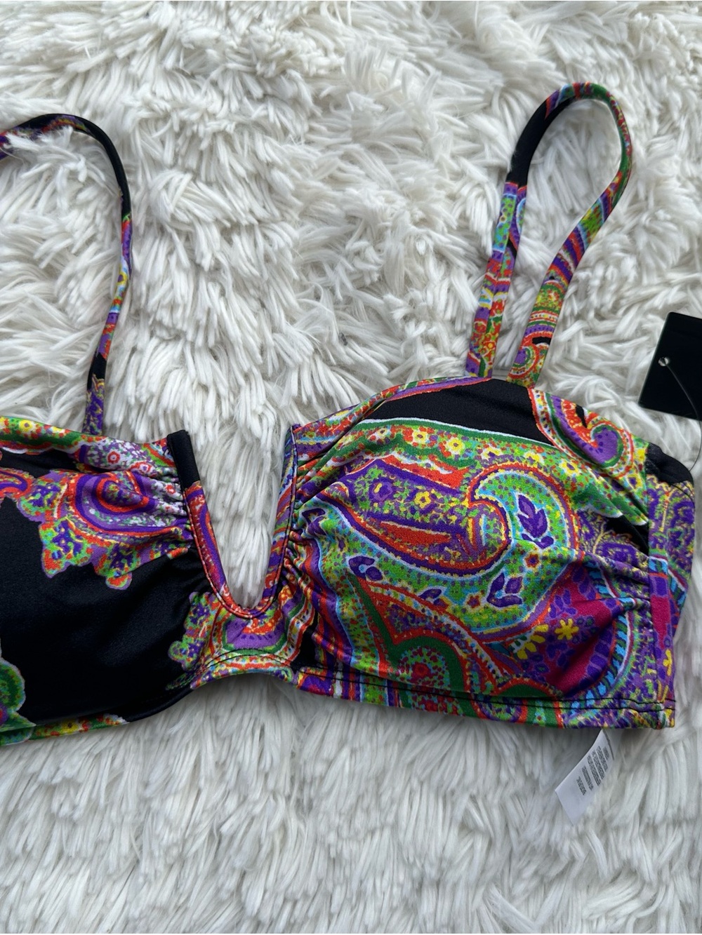 Lauren Ralph Lauren Colorful Paisley Bikini Top - Multicolor